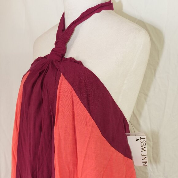 NWT XL Maxi Dress Summer Casual Beach Cover up Sleeveless Flowy Linen Look - Picture 5 of 8